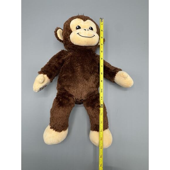 Build A Bear Monkey Brown Plush Stuffed Animal Tan Palm Tag 2017 No Sound 17” - Picture 5 of 11